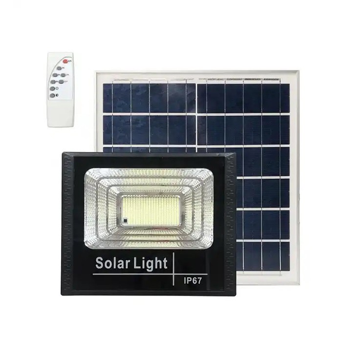 Proiector LED 500W, panou solar, telecomanda