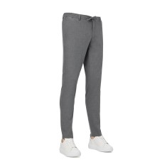 Pantaloni barbati slim gri PT010