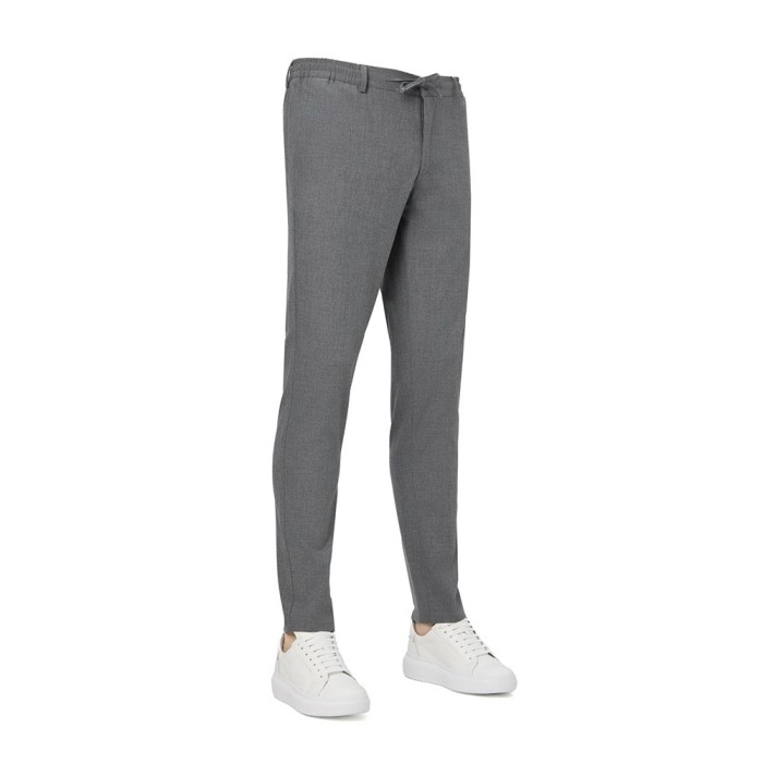 Pantaloni barbati slim gri PT010
