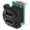Conector USB A, in&amp;#351;urubare, pt. montare pe panou, CLIFF - CP30092