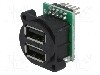 Conector USB A, in&amp;#351;urubare, pt. montare pe panou, CLIFF - CP30092