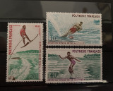 PC202 - Polinezia Franceza 1971 Sport/ Ski Nautic, serie MNH, 3v
