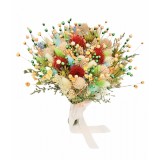 Buchet flori din plante naturale uscate Multicolor