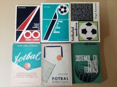 6 vol. fotbal Virgil Economu (Tactica in jocul modern, Sistemul cu 4 fundasi, De la Mexico la Munchen, Echipa CCA etc.) - sport