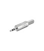 Mufa audio Jack 3.5 mm stereo tata metal protector cablu Goobay