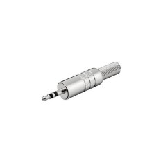 Mufa audio Jack 3.5 mm stereo tata metal protector cablu Goobay