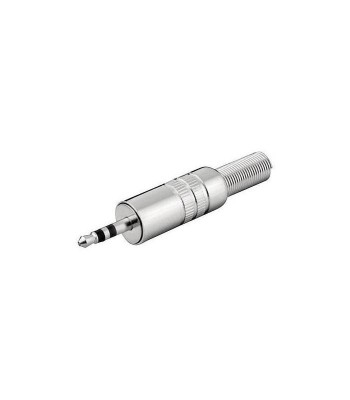 Mufa audio Jack 3.5 mm stereo tata metal protector cablu Goobay foto