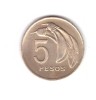 Moneda Uruguay 5 pesos 1969, stare foarte buna, curata, America Centrala si de Sud, Bronz-Aluminiu