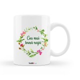 Cana alba personalizata &quot;Cea mai buna nasa&quot;, INOVATIX&reg;. 330ml, Oem