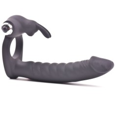 Inel penis Rabbit with Realistic Dildo