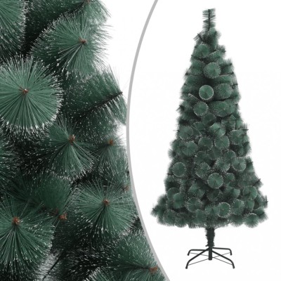 vidaXL Brad de Crăciun artificial cu suport, verde, 180 cm, PET foto