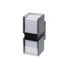 Aplica Elan LED 18W 4000K IP65, negru, Erste