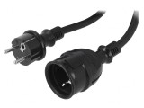 Prelungitor electric 15m 3x2,5mm2 negru 16A