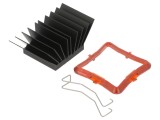 Radiator Extrudat cu Aripioare BGA Negru 30mm x 30mm