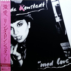 Vinil "Japan Press" Linda Ronstadt ‎– Mad Love (VG++)