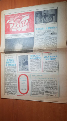 magazin 2 aprilie 1983-padurea bucsani,dambovita o noua rezervatie de zimbri foto