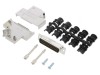 Conector D-Sub 44P Tata Unghi 45&deg; pentru Cablu Gold Flash