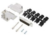 Conector D-Sub 44P Tata Unghi 45&deg; pentru Cablu Gold Flash
