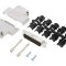 Conector D-Sub 44P Tata Unghi 45&deg; pentru Cablu Gold Flash