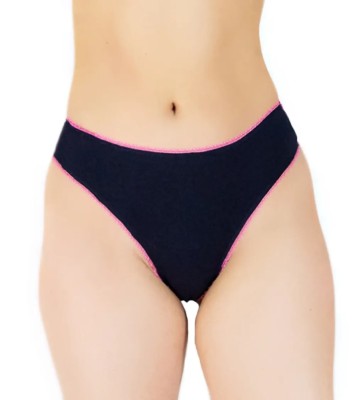 Chilot brazilian bumbac și dantela elastica C1240 - S - Bleumarin foto