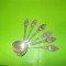 SET de 6 LINGURITE ARGINTATE decorate cu cladiri simbol din orase suedeze