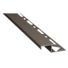 Profil aluminiu pentru treapta, incorporabil, drept, SET S58 W, oliv, 2.5 m