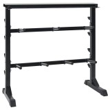 vidaXL Rack pentru haltere cu 7 suporturi și 8 c&acirc;rlige 300 kg Oțel