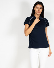 Tricou polo cu guler ascutit 22MAY10025 foto