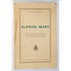 ELOGIUL MARII de I. GR. PETRIETEANU , 1938