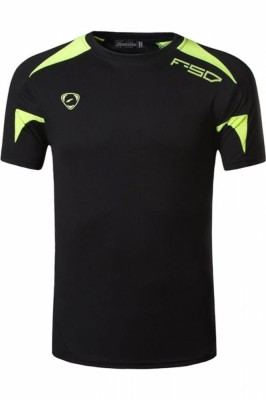 Tricou Sport Baieti Quick Dry, Maneci Scurte, Ideal pentru Golf, Tenis, Fitness, Alergare, Negru si Verde, XL (US) Negru 108 CM foto