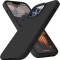 Huse silicon antisoc cu microfibra pentru Iphone 14 Pro Max Negru