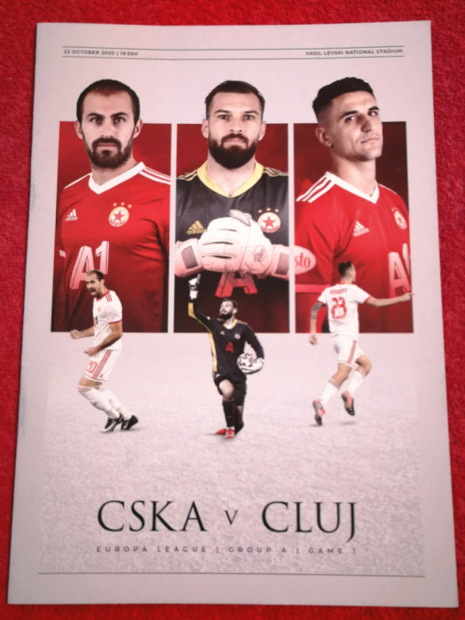 Program meci fotbal CSKA SOFIA - CFR CLUJ (Europa League 22.10.2020)