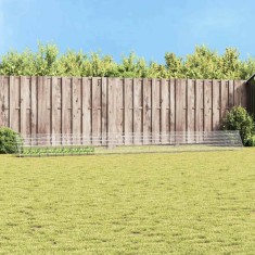 vidaXL Custodie pentru iepuri Argintiu 650 x 55 x 55 cm 42019227