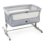 Pătuț Copil Chicco Next2Me Dream, Pliant, Argintiu, Unisex, Aluminiu/Textil/Plastic, Max 10kg