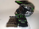Cumpara ieftin Set casca moto off road-trotineta-enduro+Manusi+Cagula + ochelari ,produse noi
