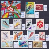 Lot filatelic Sport / Sărituri cu schiurile &amp; Schi - Coliță Guineea (Calgary '88) - A991