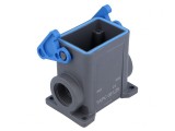 Carcasă conectori HDC HYGIENIC T-Type IP69 M25 TAPC 06 L25
