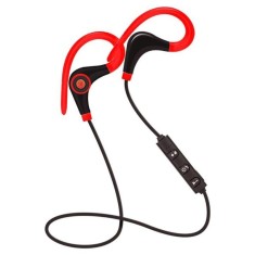 Casti Wireless Techstar&reg; BT200, Bluetooth 4.1 ,HD Audio, Rezistente la Transpiratie, Comenzi pe Fir, Rosu