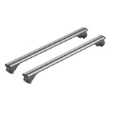 Set suporti portbagaj complet Silenzio Rail din aluminiu, montaj pe bare longitudinale 2buc - L - Evos RA LAMN15096