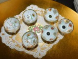 Portelan Japonia, 6 pahare deosebite sake, pictate manual , aur coloidal