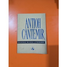 Despre munca literară - Antioh Cantemir