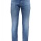 Blugi barbati cu talie medie, croiala Slim fit, bleumarin (Marime: W29 L32)