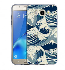 Husa Samsung Galaxy J5 2016 J510 Silicon Gel Tpu Model Abstract Waves foto