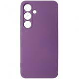 Husa tip capac spate silicon TPU Matte mov deschis pentru Samsung Galaxy S24 5G