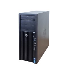 Unitate PC Second Hand, HP Z420 TOWER Workstation, Procesor XEON E5 1620 0, Memorie RAM 8 GB, SSD 128 GB NOU, Placa video Nvidia Quadro 2000, DVD-ROM
