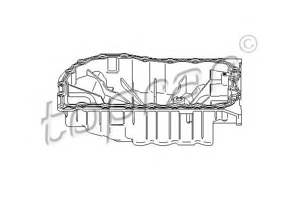 Baie ulei RENAULT CLIO II (BB0/1/2, CB0/1/2) (1998 - 2005) TOPRAN 700 685