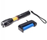 Lanterna LED de mana, 3 moduri de iluminare, cu baterie reincarcabila si incarca... Cod:AA2538C