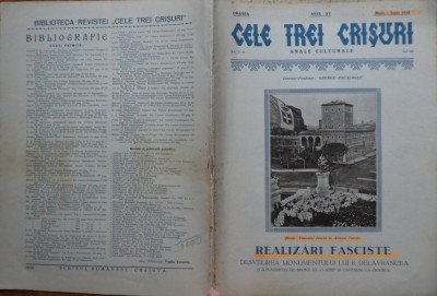 Cele Trei Crisuri, anale culturale, Oradea, mai - iunie 1934, Fascismul italian foto