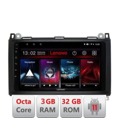Navigatie Mercedes VW D-068 Octa Core cu Android Radio Bluetooth Internet GPS WIFI DSP 3+32 GB 4G KIT-068+EDT-E LENOVO LITE CarStore Technology foto