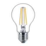 Bec LED filament Philips clasic A60 E27 7W 806lm lumina calda 2700 K